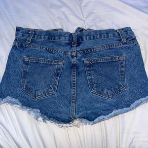 Brandy Melville High Waist Jean Shorts